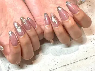 ネイル 韓国/ワンホン/長さ 出しつけ放題🎀のネイルデザイン