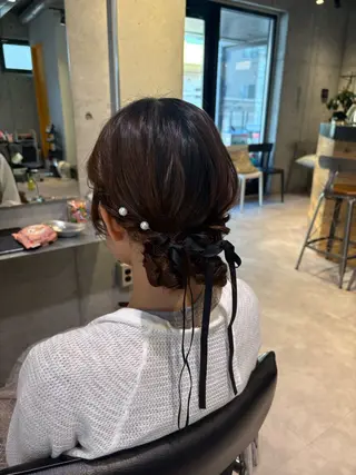 ヘアアレンジ 韓国ヘアー🇰🇷 MIWAのヘアスタイル