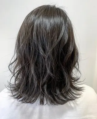 ミディアム カラー box mico. mutsumiのヘアスタイル