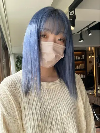 セミロング カラー ヘアアレンジ レイヤーカット×髪質 改善🇰🇷シオリのヘアスタイル
