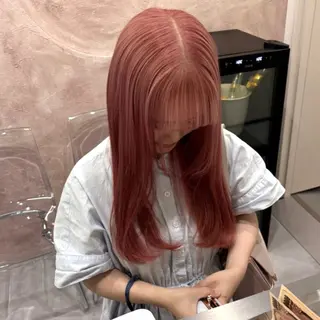 ロング カラー mai 🎀 / 暖色カラー / 梅田のヘアスタイル