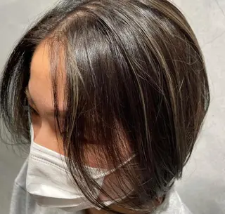 カラー ふじはら ひなこのヘアスタイル