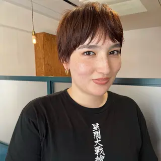 ショート 暖色/パーマ 🌼クニトウメイのヘアスタイル