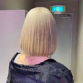 ミディアム カラー パーマ ヘアアレンジ メンズ キッズ ネイル マツエク・マツパ KANAMI 🌏のヘアスタイル