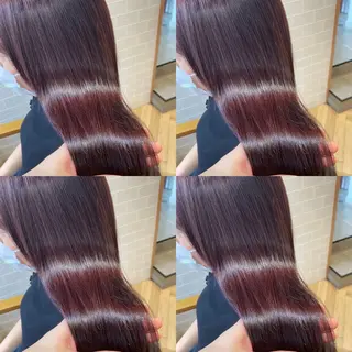 セミロング カラー ブリーチなし透明感 カラー🤍ྀིきららのヘアスタイル