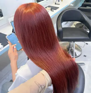 セミロング カラー 【美髪矯正/絹髪】 🎀hinano🎀のヘアスタイル