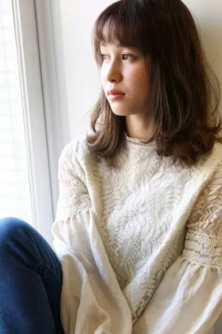 ミディアム メンズカットパーマ 似合わせカット 小林のヘアスタイル