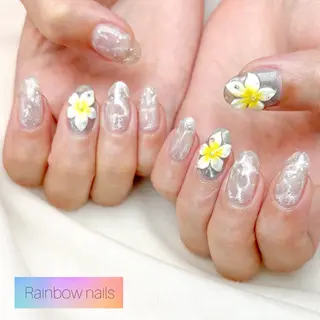 ネイル Rainbow nailsくろちゃんのネイルデザイン