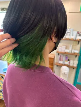 ショート カラー パーマ/ボブ/レイ ヤー💫SUZUKAのヘアスタイル