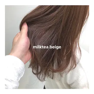ミディアム カラー レイヤーボブ/ボブ 仲川和人のヘアスタイル