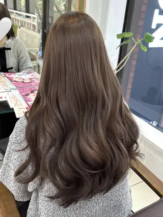 セミロング カラー モテカラー/髪質改善 まつパ/ゆなのヘアスタイル