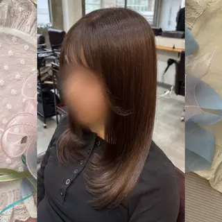 セミロング カラー 河原 彩心【練習モデル】のヘアスタイル