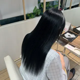 ロング カラー ブリーチなし艶カラー 🤍mikuのヘアスタイル