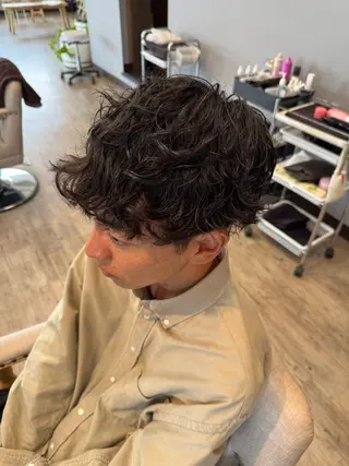 ショート パーマ メンズカット／パーマ 山口泰広のヘアスタイル