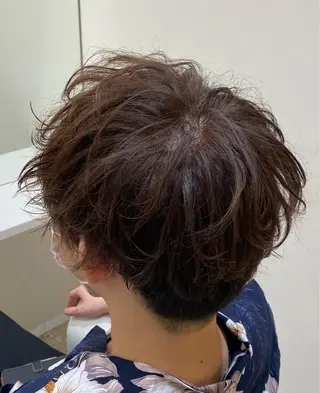 カラー パーマ メンズ ⚜️メンズカット ブリーチ⚜️JINのヘアスタイル