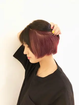 ショート シールエクステ×美髪 改善/ヨシモトカンジのヘアスタイル