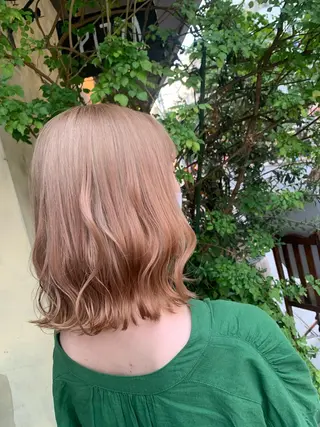 ショート カラー ヘアアレンジ なぽ ❤︎長さだし / 韓国nailのネイルデザイン