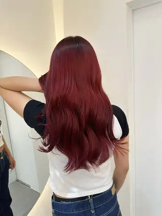 ロング カラー ヘアアレンジ 透明感カラー🩵 レイヤーカットYUIのヘアスタイル