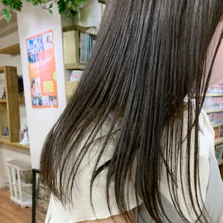 セミロング カラー 🌱小顔魅せショート 髪質改善カラー/泉綺のヘアスタイル