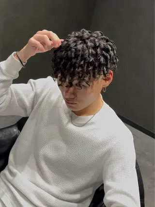 ショート パーマ メンズ HINA ちゃんのヘアスタイル