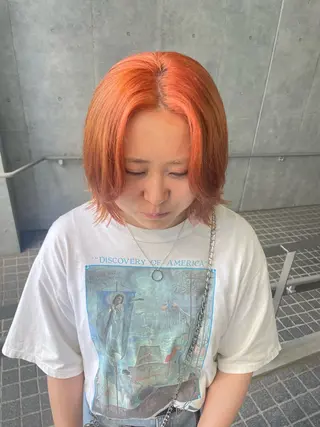 ショート カラー 🌈メンズパーマ🌈 メンズカットアリサのヘアスタイル