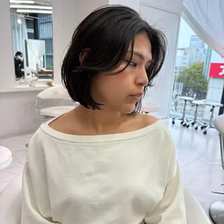 ショート 名古屋ダブルカラー DEAN石川理子のヘアスタイル
