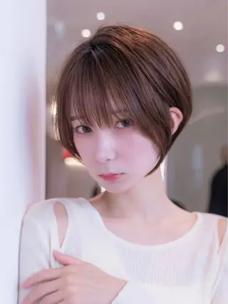 ショート カラー 田中航平/渋谷ボブ/ レイヤーボブのヘアスタイル