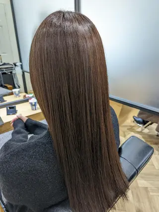 ロング カラー ✨METEO導入店✨ 髪質改善×縮毛矯正のヘアスタイル