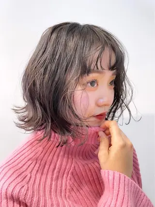 ミディアム カラー パーマ HIBIKI/原宿 ハッシュカット🪄のヘアスタイル