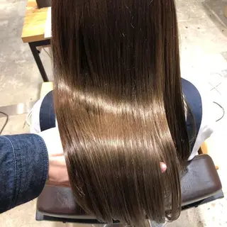ロング 【ブリーチ縮毛矯正】 TAKUMIのヘアスタイル