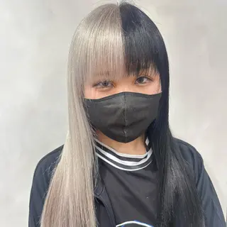 ロング カラー デザインカラー/パー マ🦖外岡咲希🦖のヘアスタイル