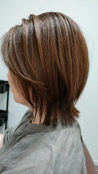 セミロング 髪質改善/星野久美子 /撮影モデル募集のヘアスタイル