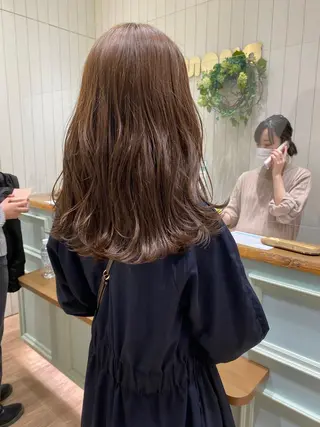 セミロング カラー ボブとパーマの達人 /美容室難民の方是非のヘアスタイル