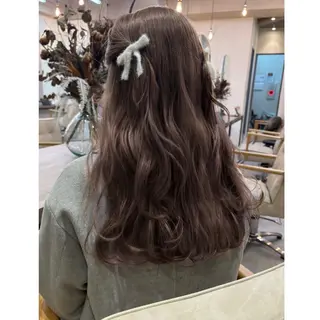 ロング 韓国レイヤー/Wカラ ー♡YUUNAのヘアスタイル
