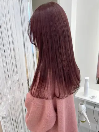 ロング カラー NANO／ ブリーチ×レイヤーのヘアスタイル