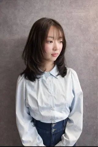 ミディアム 中山 柊佑のヘアスタイル