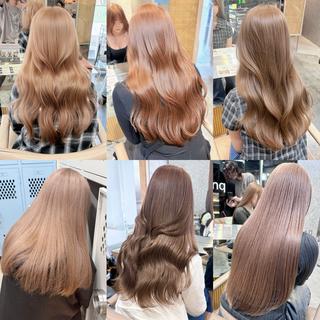 ミディアム カラー 自分らしさと愛され ハイトーンカラーみわのヘアスタイル