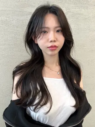 ロング カラー 巻ける縮毛矯正 Sachi🐰のヘアスタイル