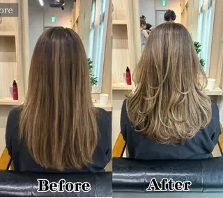 セミロング カラー 高橋 悠造のヘアスタイル