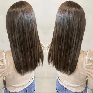 セミロング カラー ヘアアレンジ ネイル マツエク・マツパ 夜23時まで予約🉑 reverieあきらのヘアスタイル