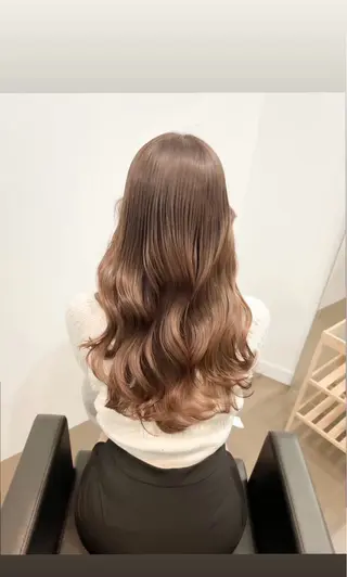 ロング カラー 心寧🍑🤍ྀི/ 透明感colorのヘアスタイル