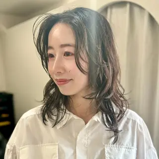 ミディアム 大阪ヴィーガンサロン KANAKOのヘアスタイル