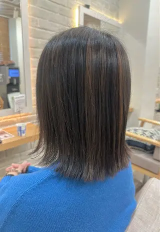 ミディアム カラー ✄折橋 彩花🐶🍑のヘアスタイル