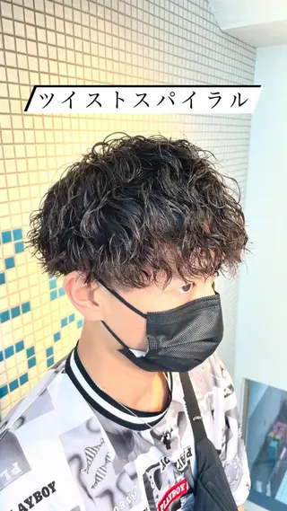 ショート カラー パーマ メンズ 🍃メンズヘア🍃 セヤシュウヘイのヘアスタイル