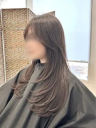 セミロング ✨長岡市韓国レイヤー /髪質改善/山下竣介のヘアスタイル