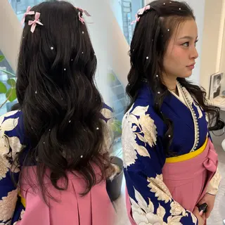 ヘアアレンジ 🤍髪質改善/酸熱× 艶カラー🤍🫧リサのヘアスタイル