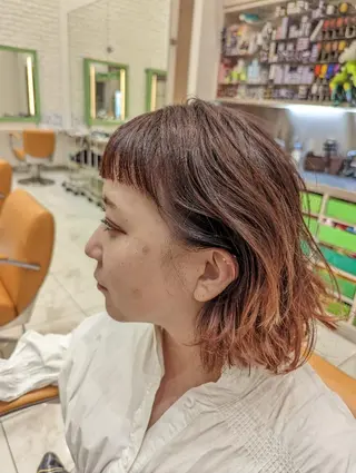 ミディアム カラー 吉村 学のヘアスタイル