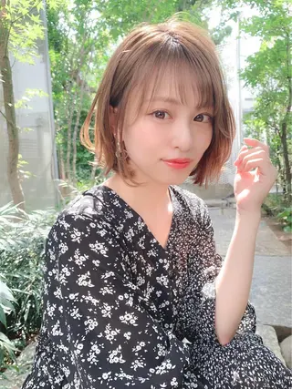 ショート カラー ⛄️冬の透明感 カラー⛄️大西のヘアスタイル