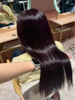 ロング カラー 艶カラー/髪質改善/ ネイル🦋 レア🦋のヘアスタイル