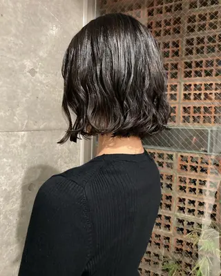 ミディアム カラー パーマ 吉田一輝 外国人パーマのヘアスタイル